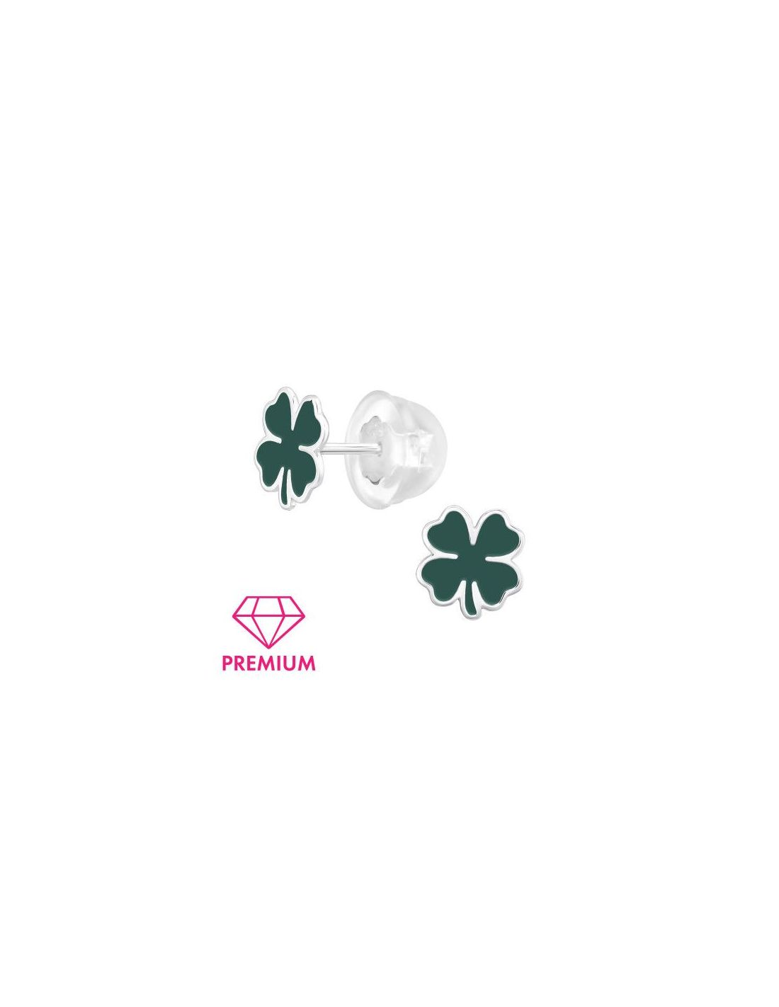 Aros para niñas Lucky Clover - 8 mm x...