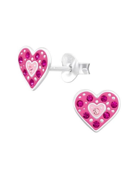 Aros para niñas Heart 7Mm -...