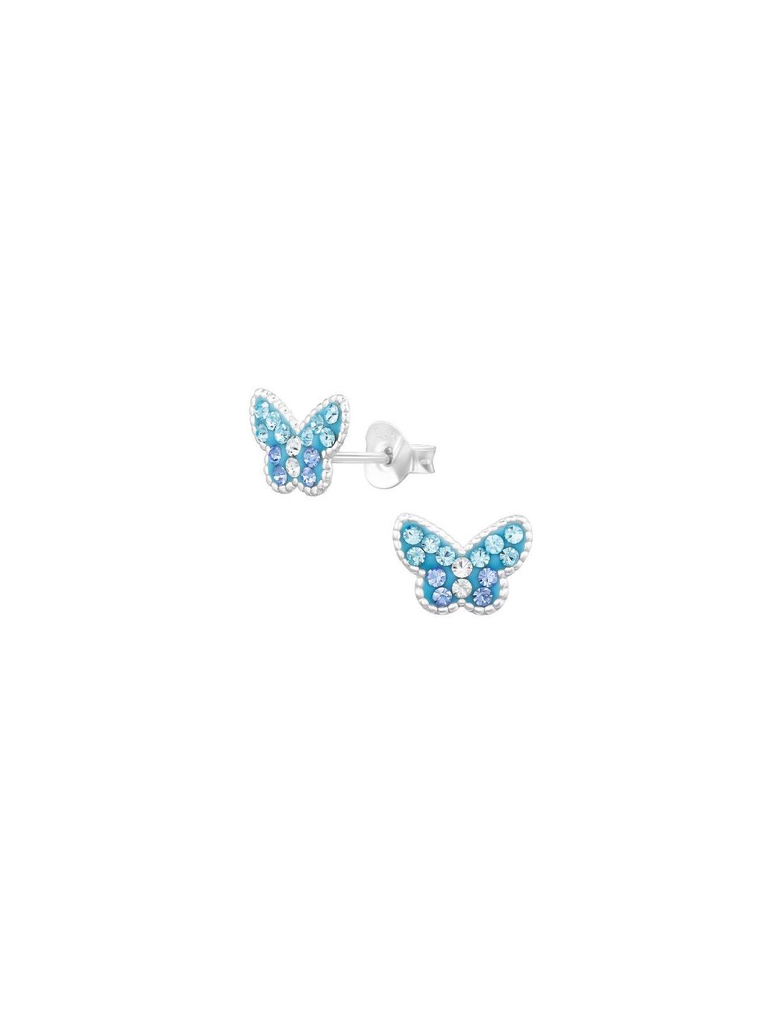 Aros para niñas Butterfly - 9 mm x 7 mm