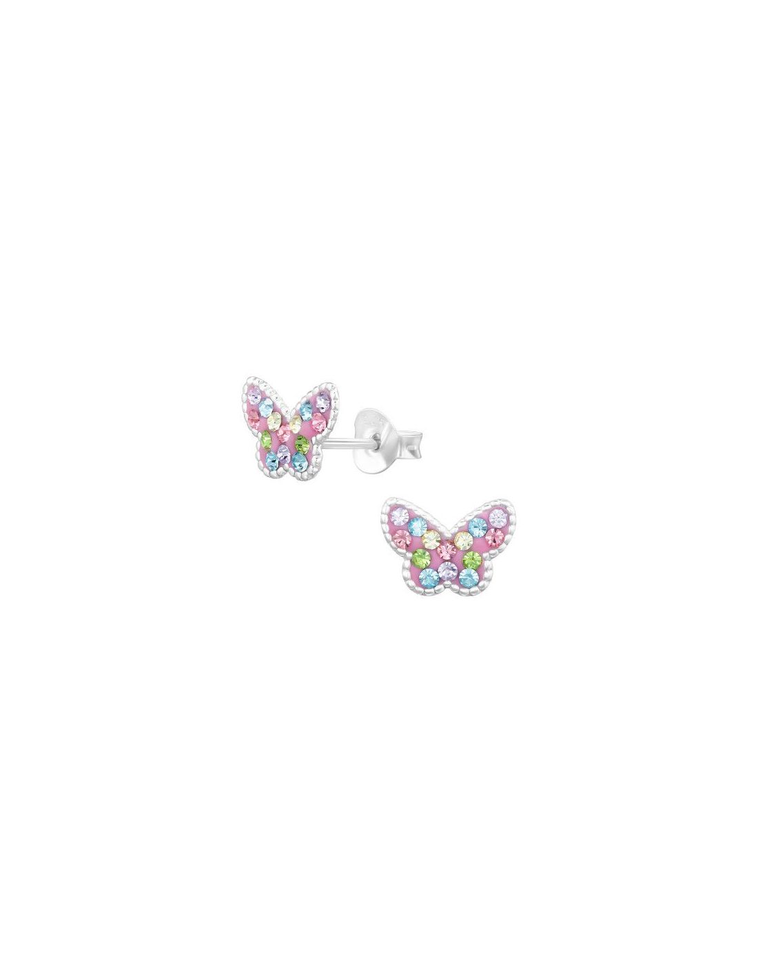 Aros para niñas Butterfly - 9 mm x 7 mm