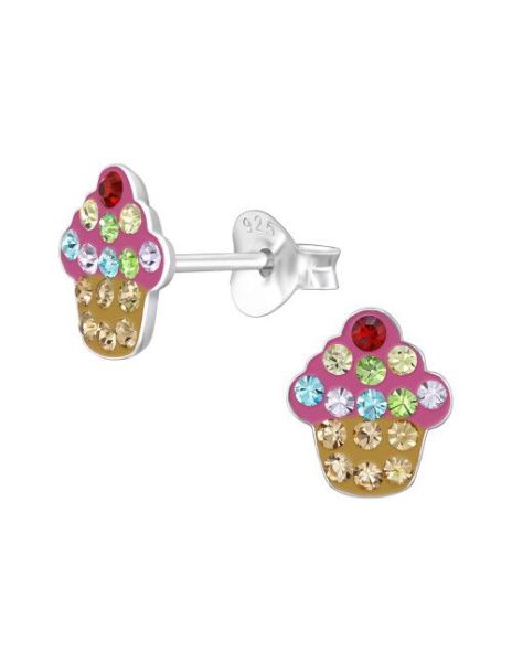 Aros para niñas Cupcake -...