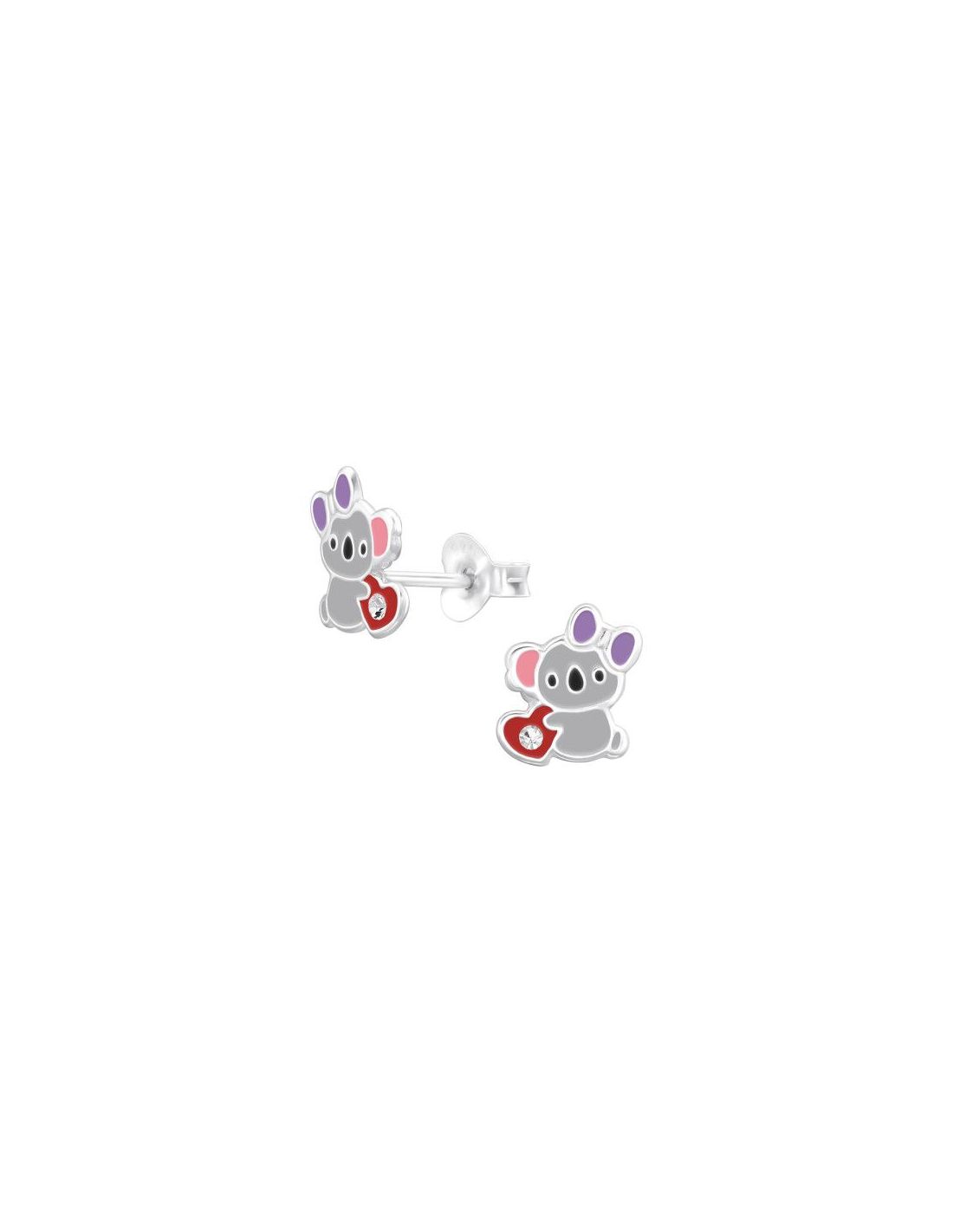 Aros para niñas Koala - 9 mm x 8.4 mm