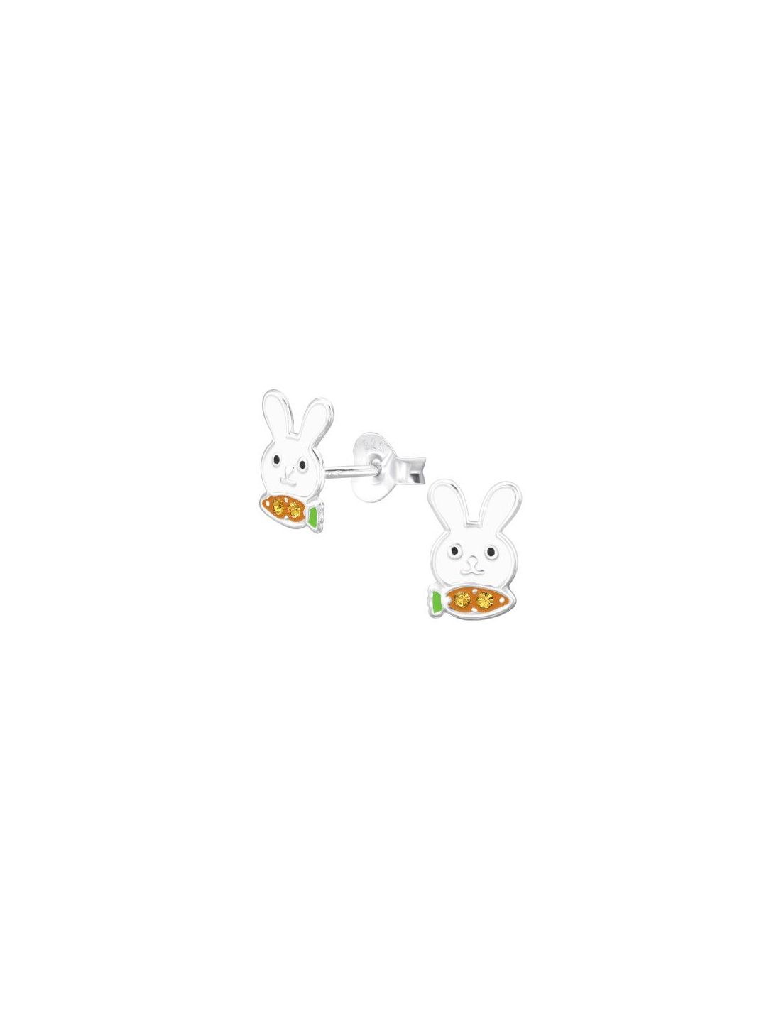 Aros para niñas Rabbit - 5.9 mm x 8.6 mm