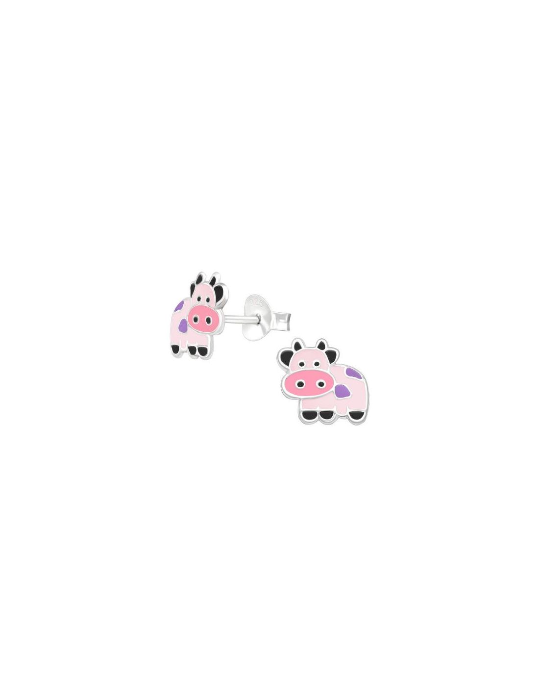 Aros para niñas Cow - 8.5 mm x 8.1 mm