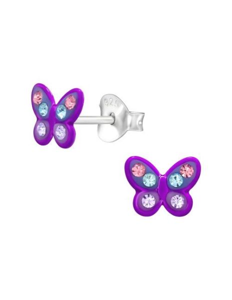 Aros para niñas Butterfly -...
