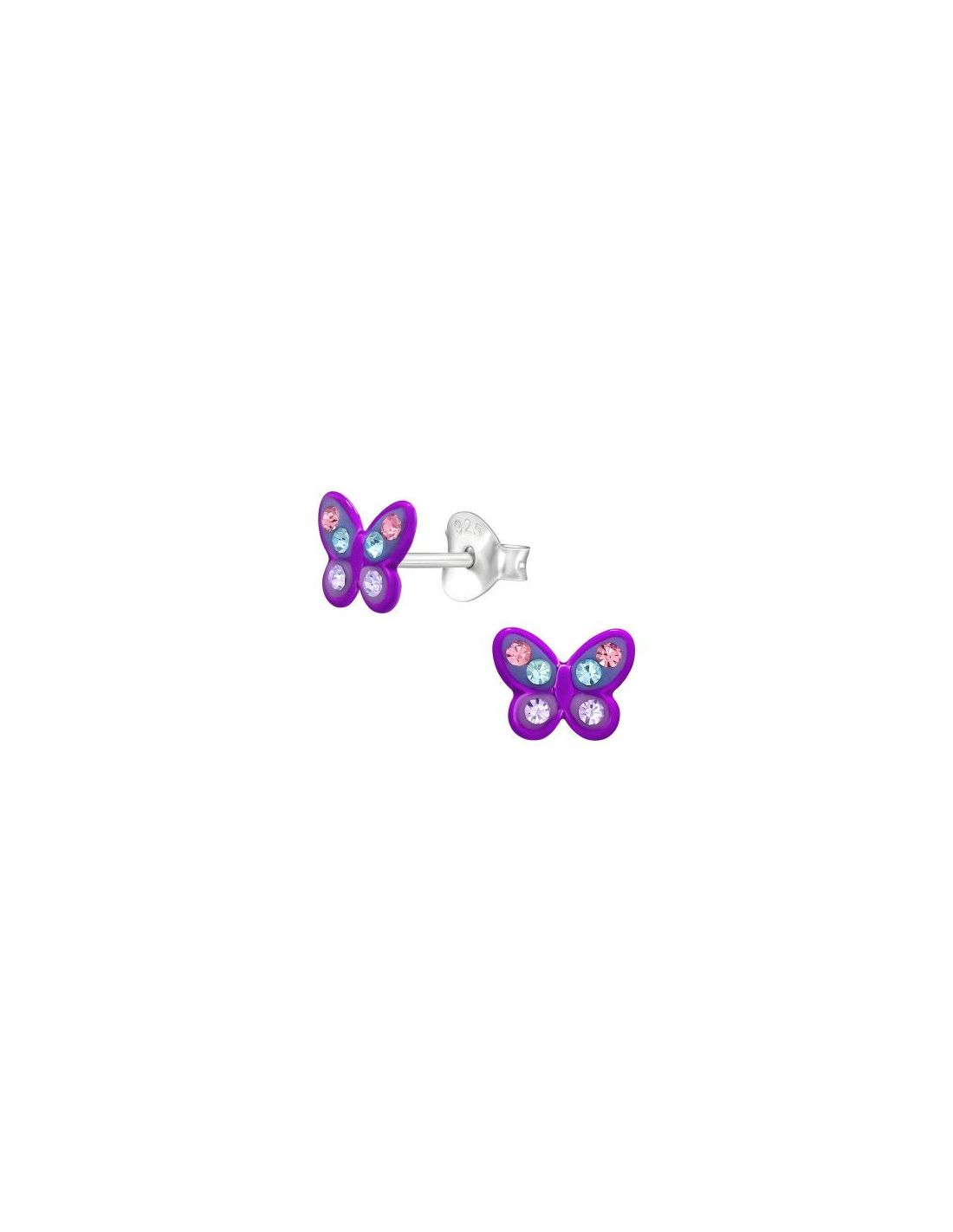 Aros para niñas Butterfly - 7.2 mm x...