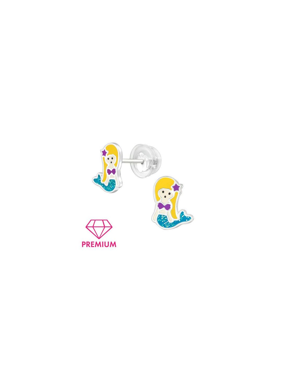 Aros para niñas Mermaid - 7.5 mm x...