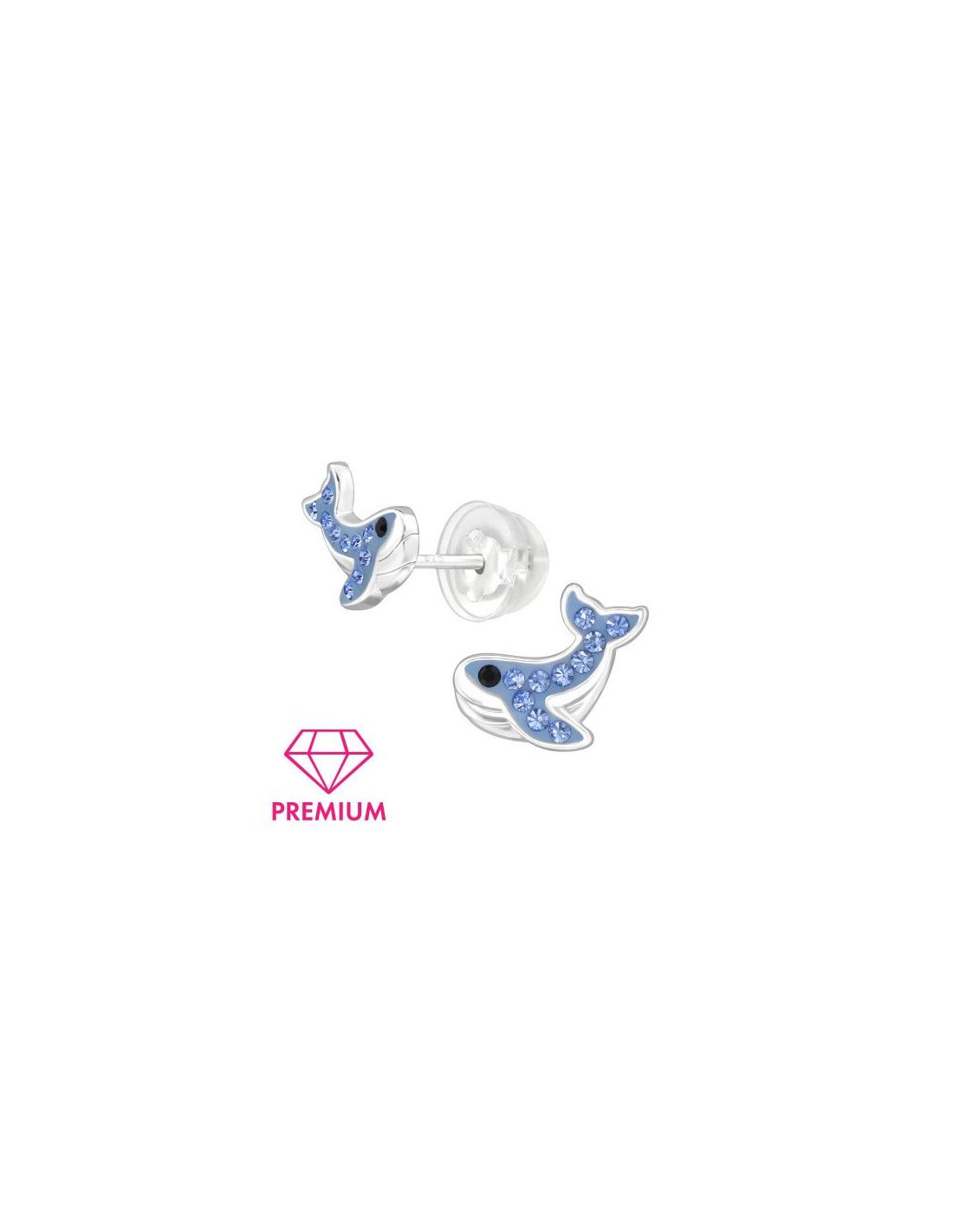 Aros para niñas Whale - 8.6 mm x 8 mm