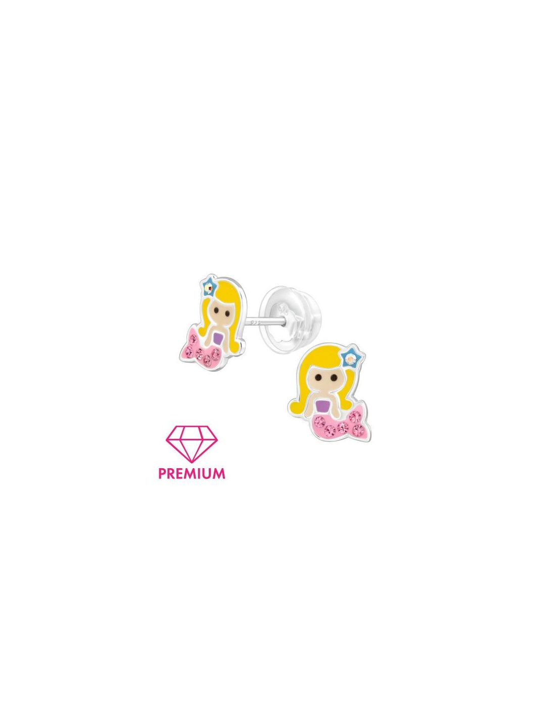 Aros para niñas Mermaid - 7.7 mm x...