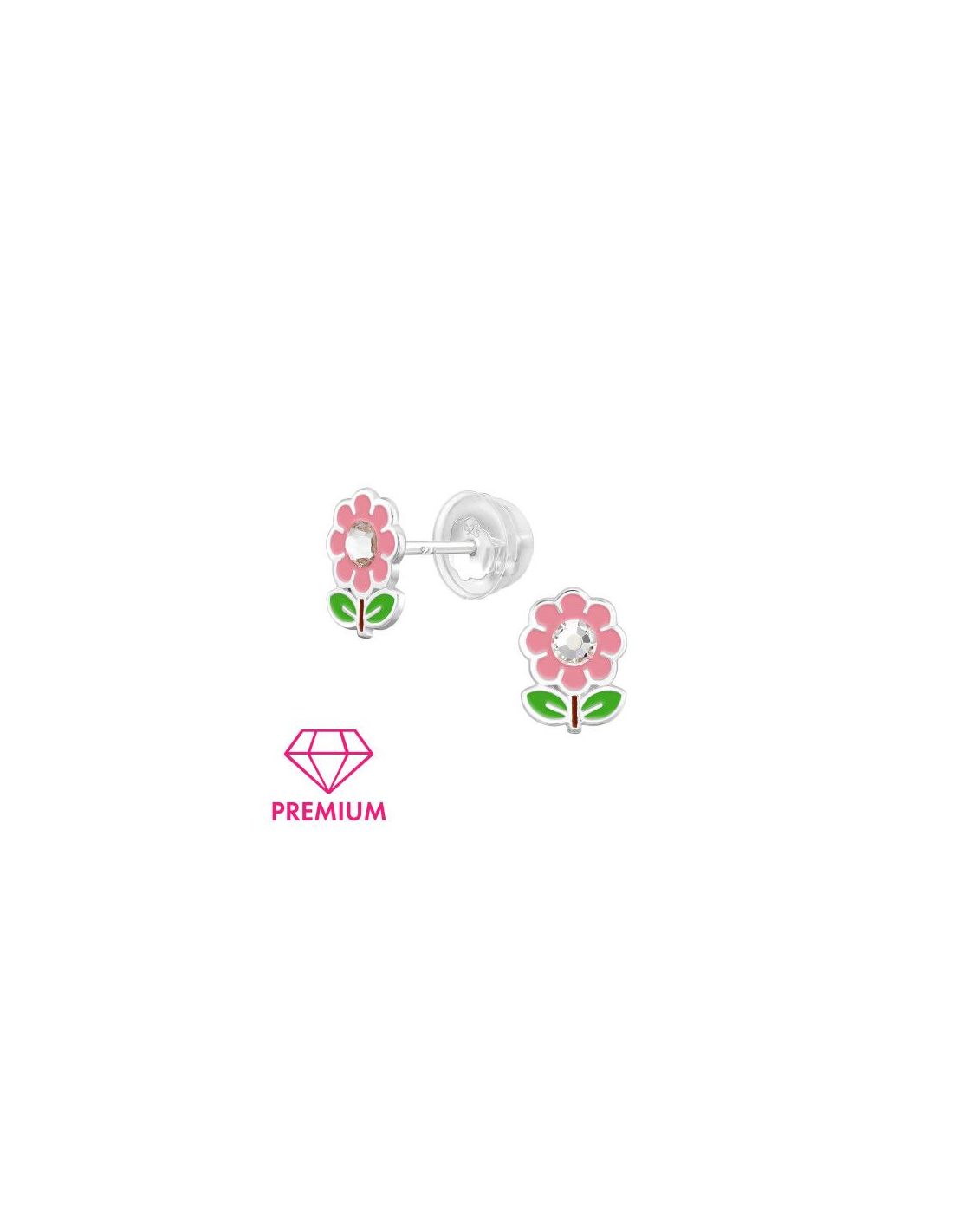 Aros para niñas Flower - 6.2 mm x 8.1 mm