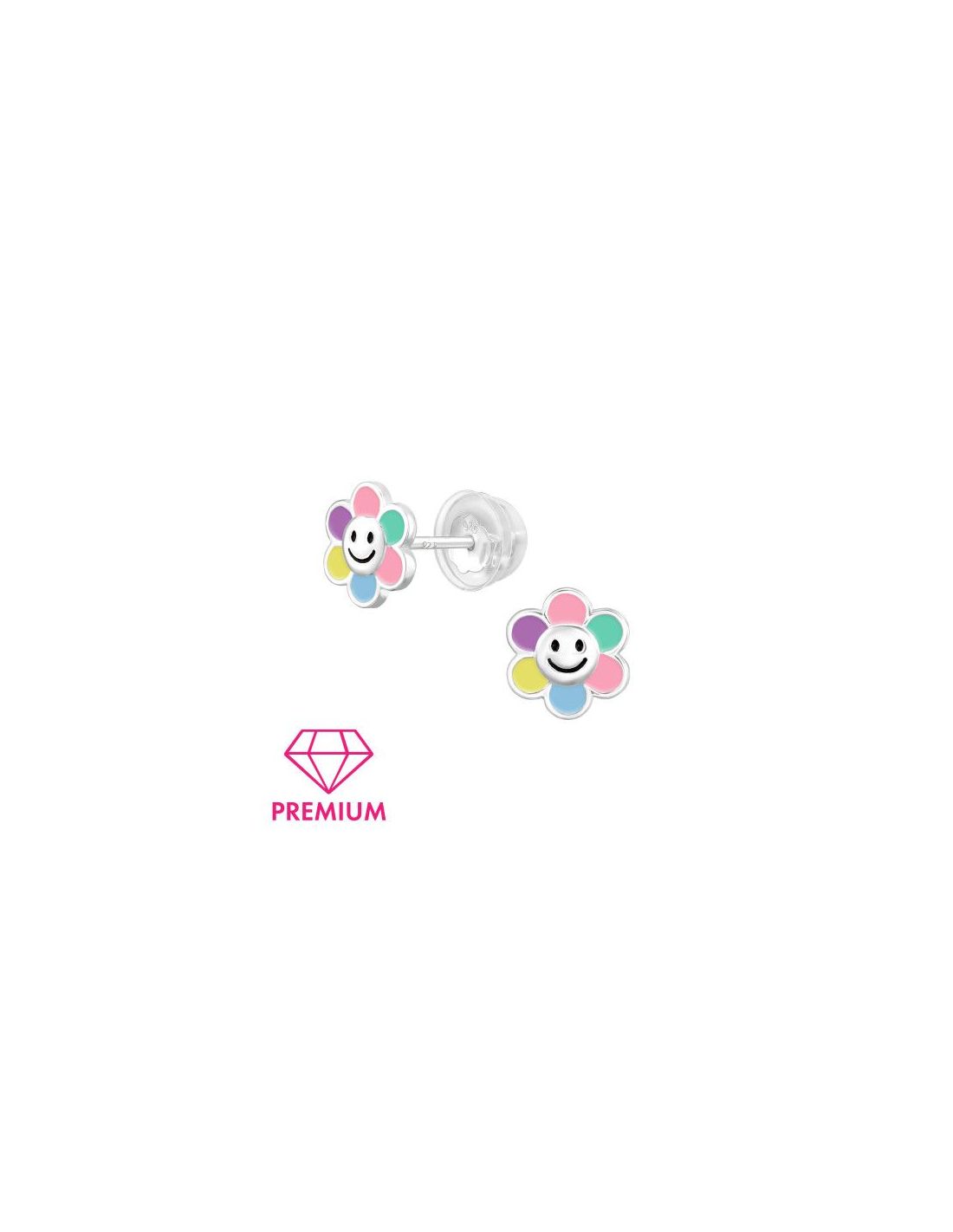 Aros para niñas Flower Smiley - 7.1...