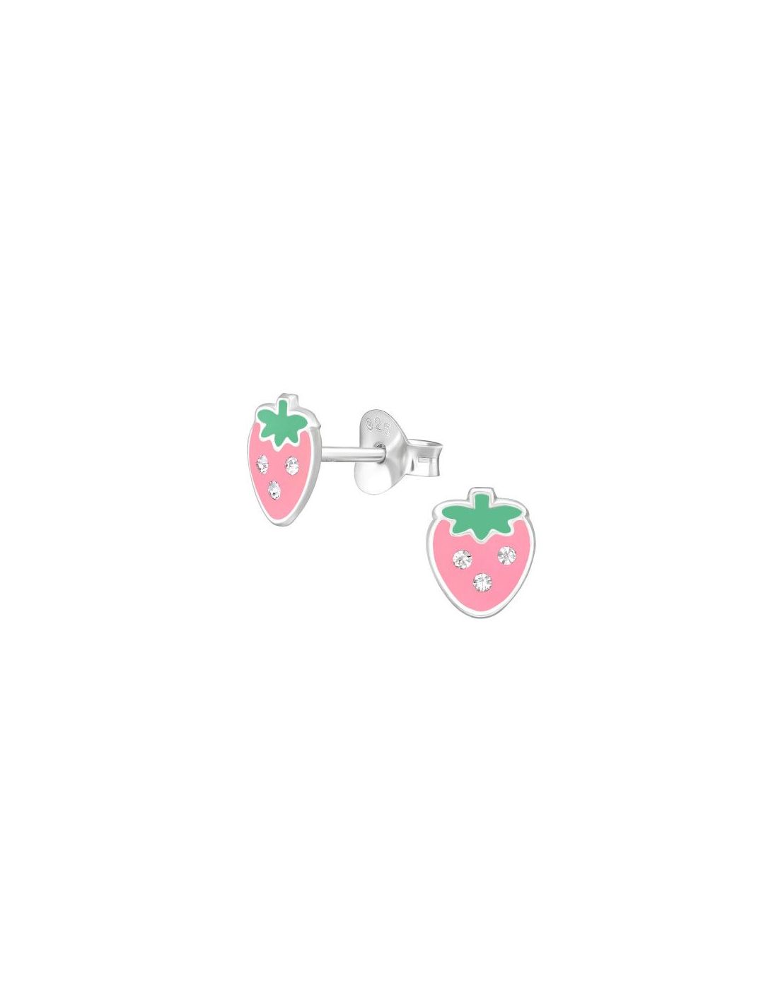 Aros para niñas Strawberry - 6 mm x 7 mm