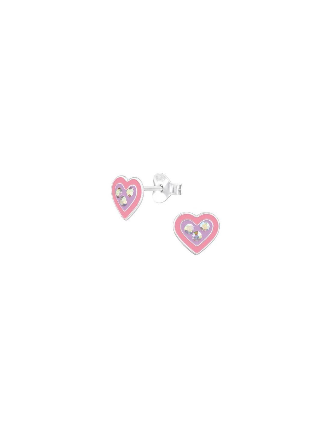Aros para niñas Heart - 7.3 mm x 6.7 mm