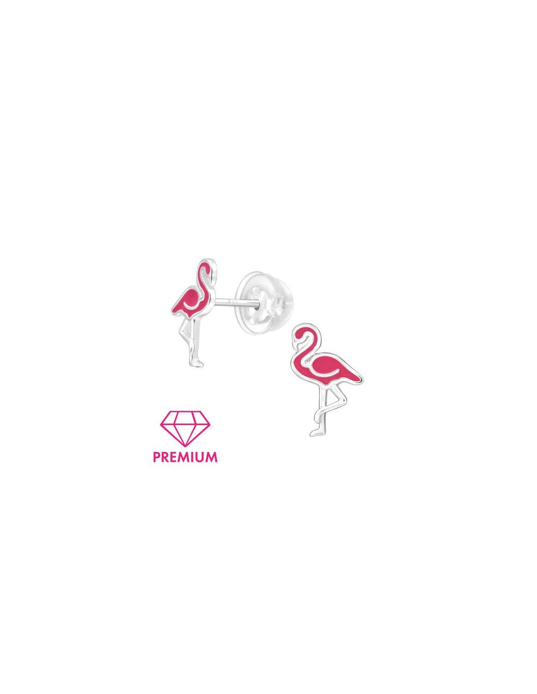 Aros para niñas Flamingo - 7.2 mm x...
