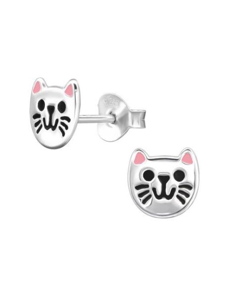 Aros para niñas Cat Face -...