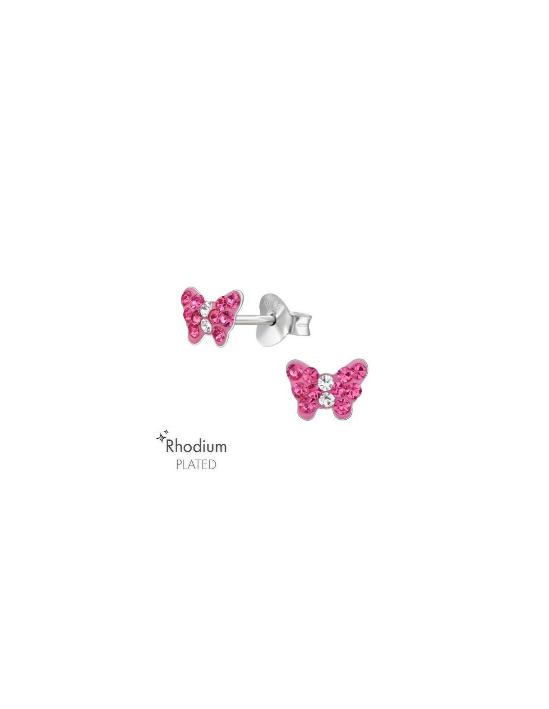Aros para niñas Butterfly - 6.5 mm x...