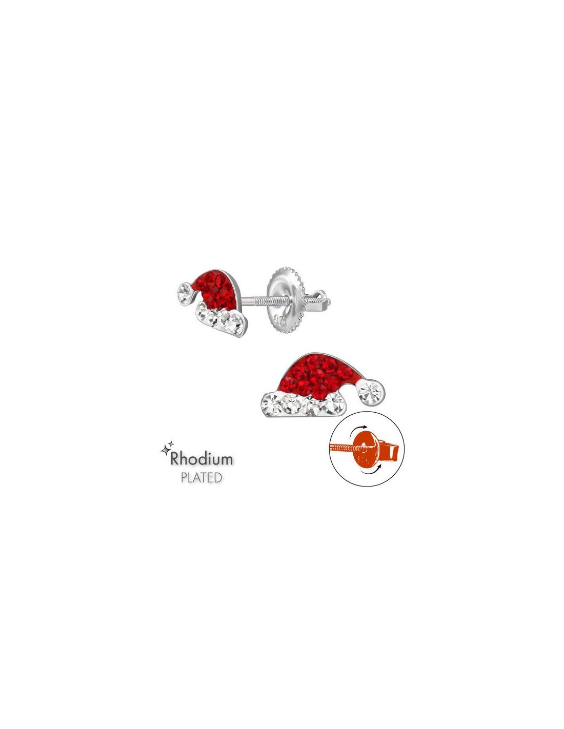 Aros para niñas Christmas Hat - 9.9...