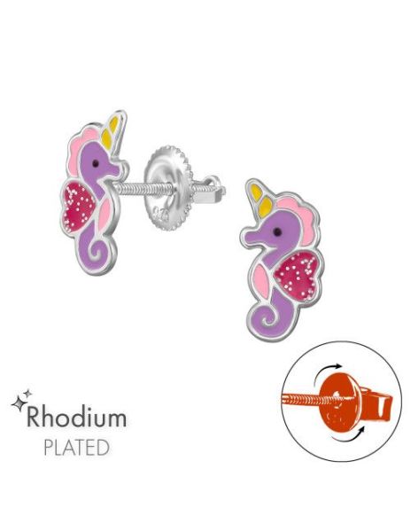 Aros para niñas Seahorse -...