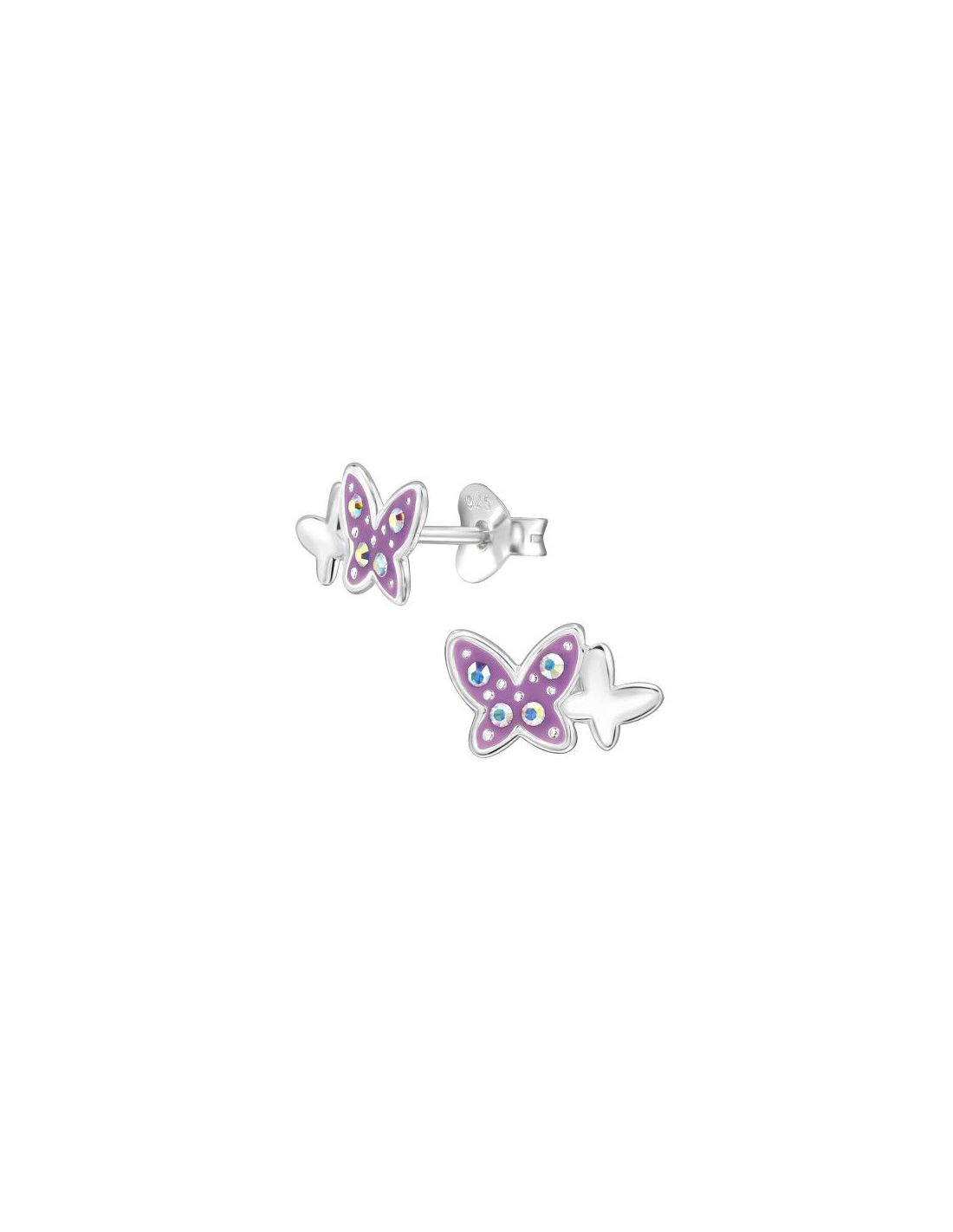 Aros para niñas Butterfly - 10 mm x 6 mm