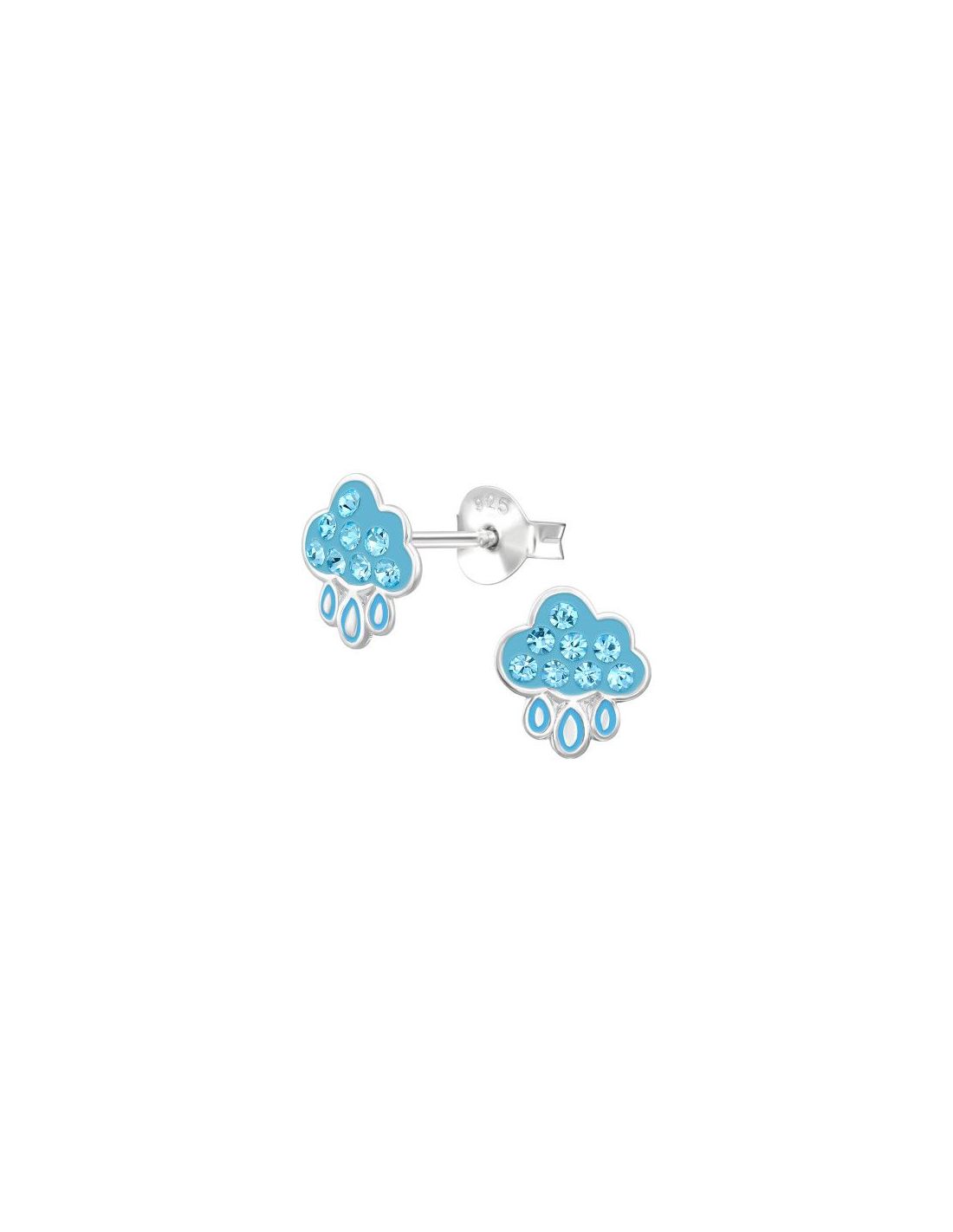 Aros para niñas Raincloud - 7 mm x 8 mm