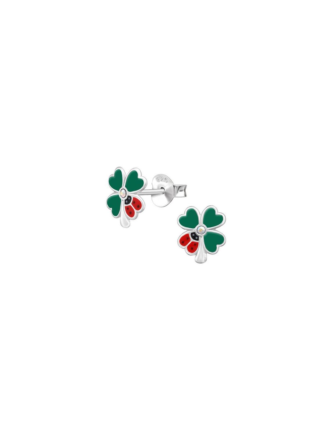 Aros para niñas Ladybug With Clover -...