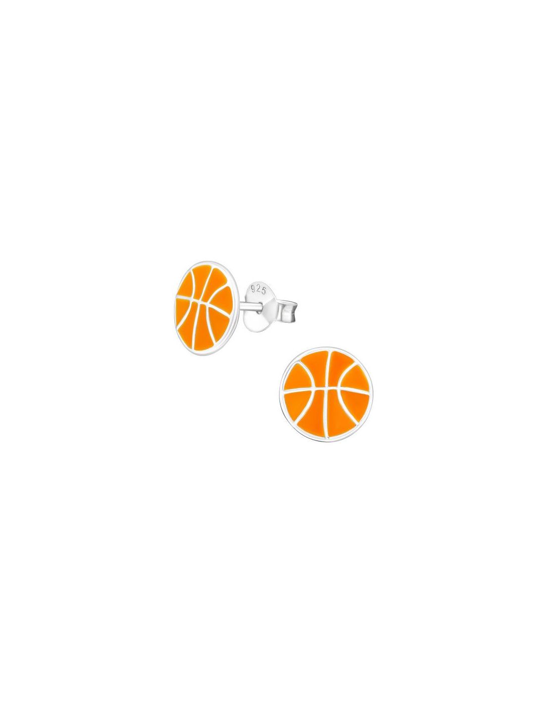 Aros para niñas Basketball Orange 8...
