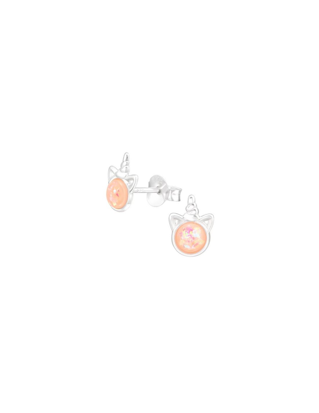 Aros para niñas Unicorn Peach...