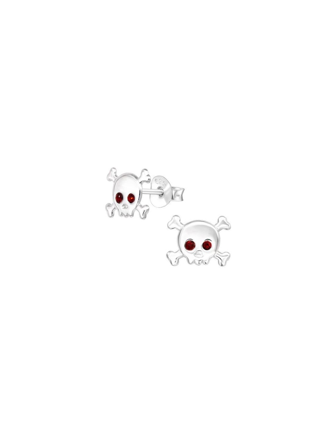 Aros para niñas Skull Red Velvet 9 mm...