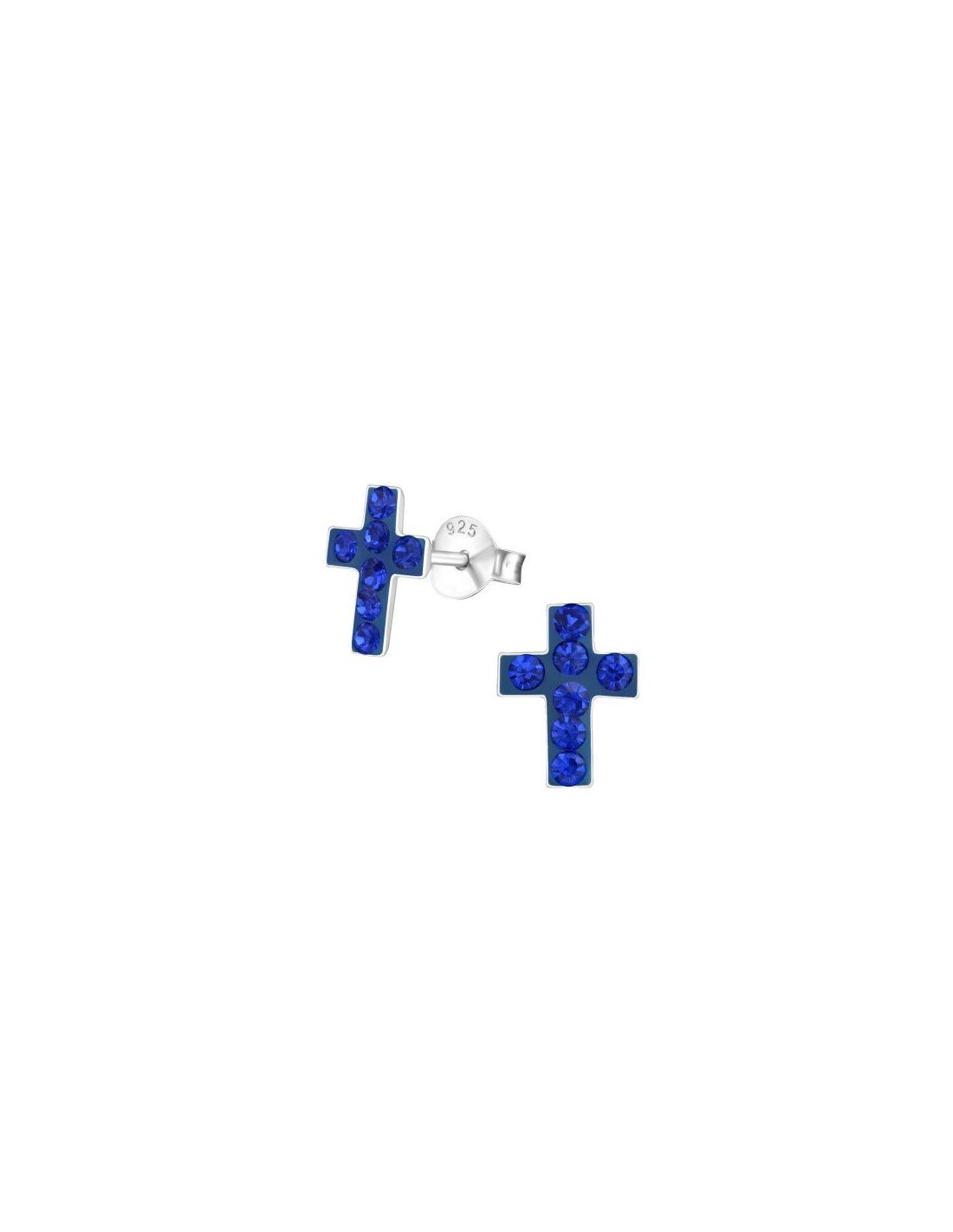 Aros para niñas Cross Sapphire 7 mm x...