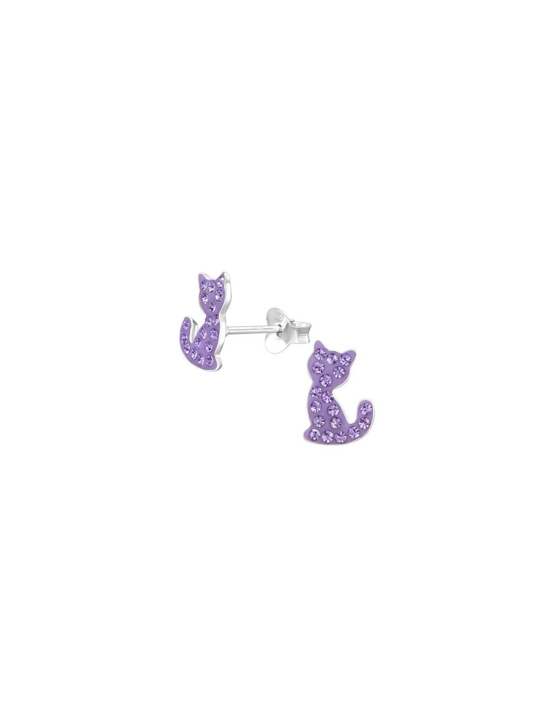 Aros para niñas Cat Violet 6.8 mm x...